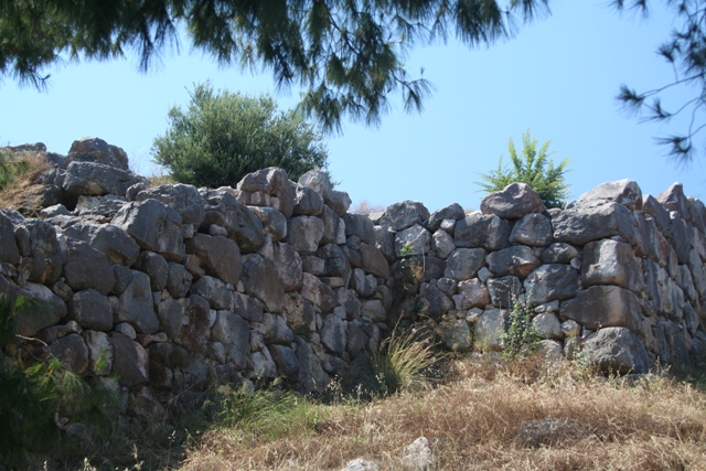 Tiryns - South-East facing defensive walls of the citadel